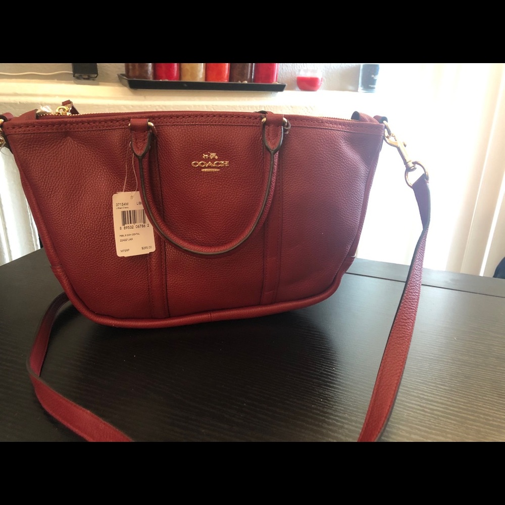 Coach red bag